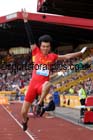 Jinzhe Li in the long jump at the Sainsbury's Birmingham Grand Prix. Photos: David T. Hewitson/Sports for All Pics